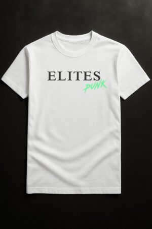 ELITES Punk T-Shirt White | Neon Green